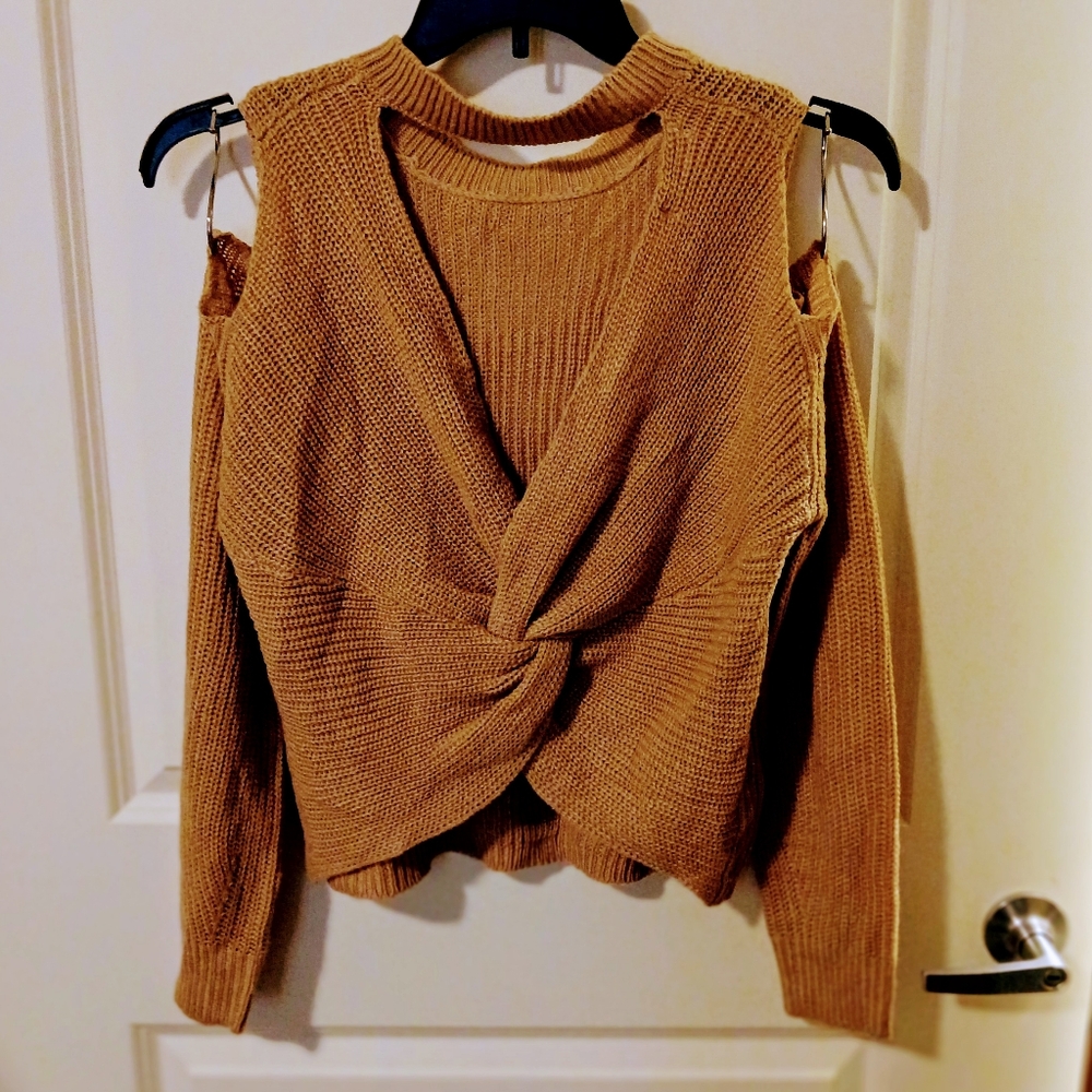 Full circle threads, large, tan